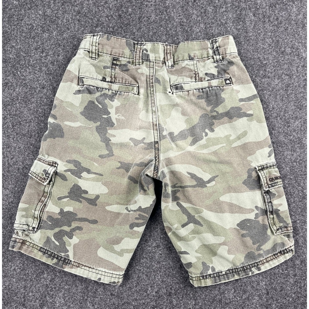 Quiksilver Boys Camo Cargo Shorts‎ Green Size 24 40AS5045-99 - Picture 2 of 10